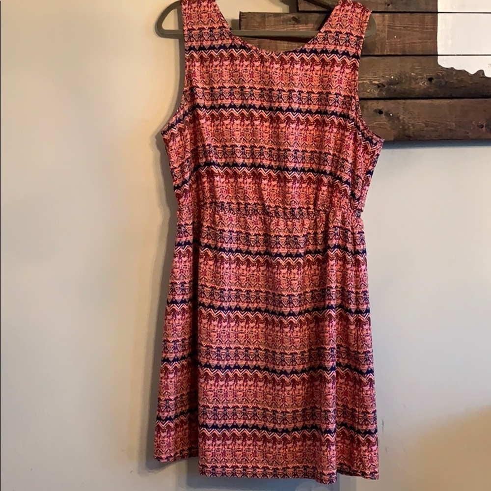 Light weight printed sleeveless dress